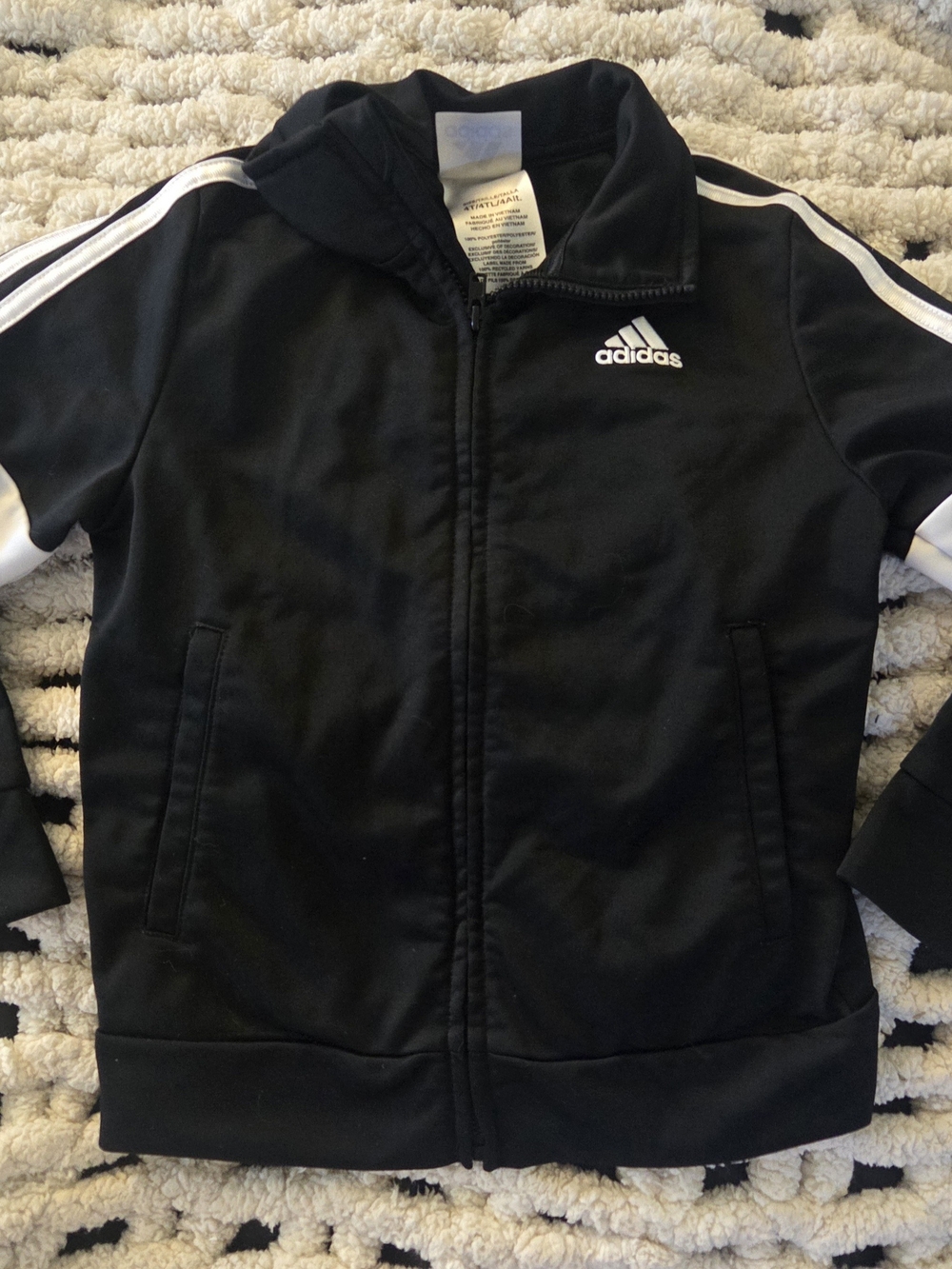 Adidas Black Kids Track Jacket Size 4T
